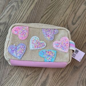Sparkly Heart Kids Bag with Pink and Purple Accents